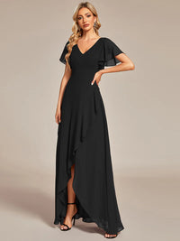 JODI - High Low Ruffle Chiffon