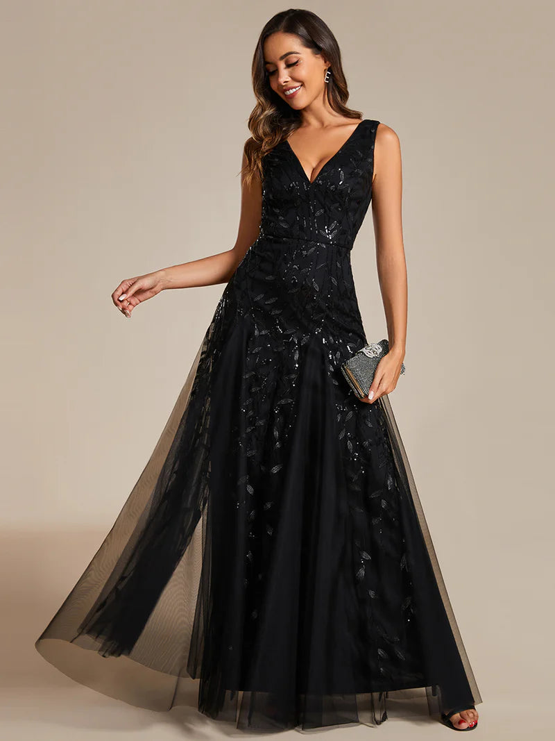 slim fit dress slacks Charlotte Black Stock Dress main image 1