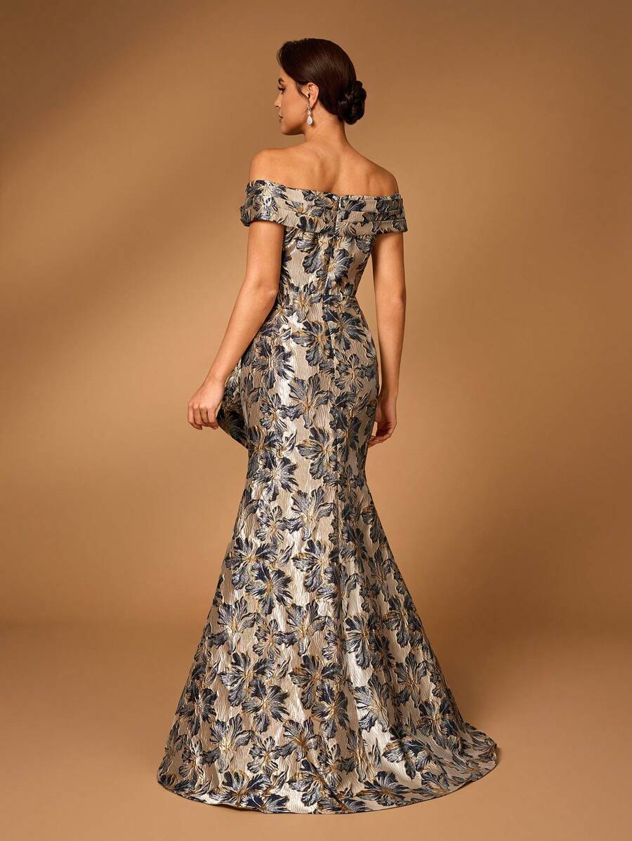 CHLOE -Jacquard Off Shoulder